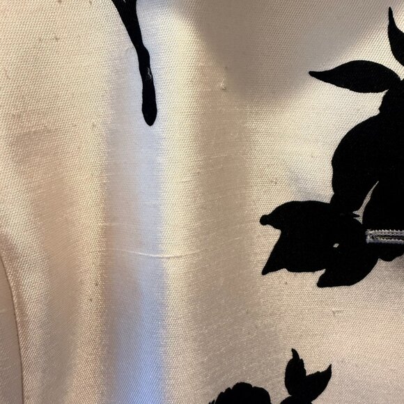 Banana Republic Floral Silk Topper Coat-- Size Large - Picture 4 of 12